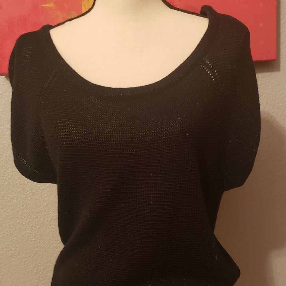 Black and silver Guess Los Angeles Sweater